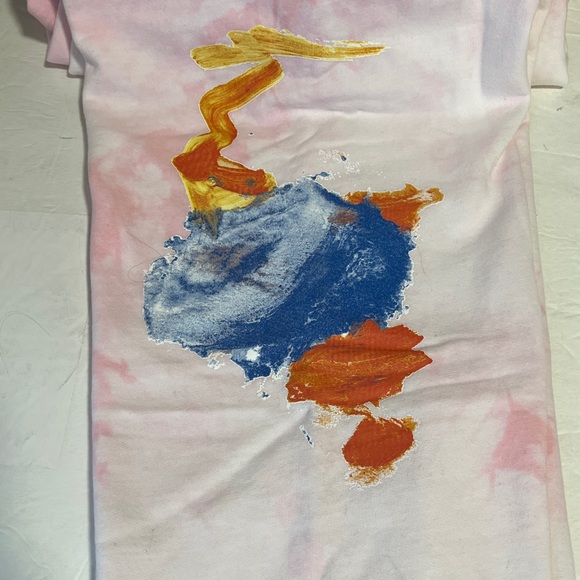 BSR by Samii Ryan & Dessie Jackson pink painted sweatpants - Picture 4 of 7